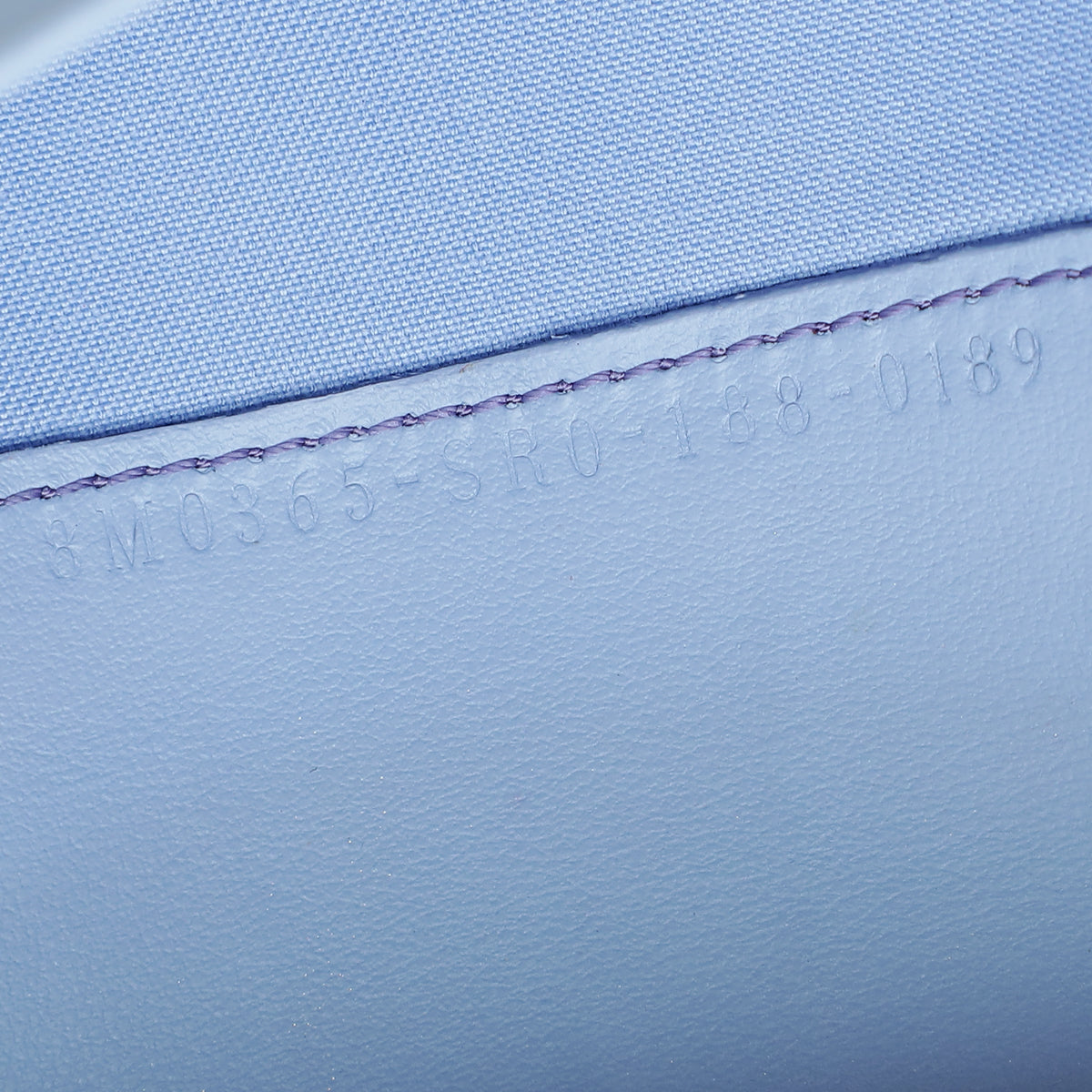 Fendi Lilac Blue Multicolor Studded Continental Wallet on Chain