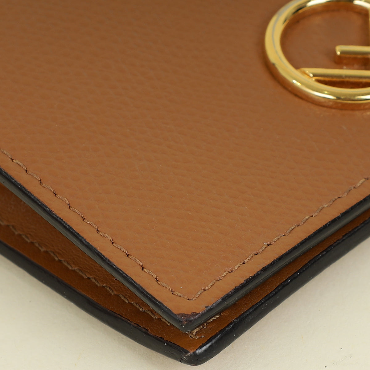 Fendi Gold F is Fendi Bifold Compact Wallet