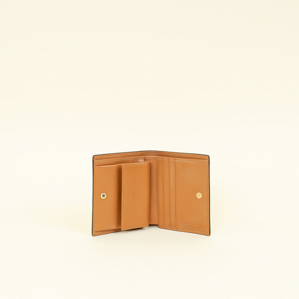 Fendi Gold F is Fendi Bifold Compact Wallet