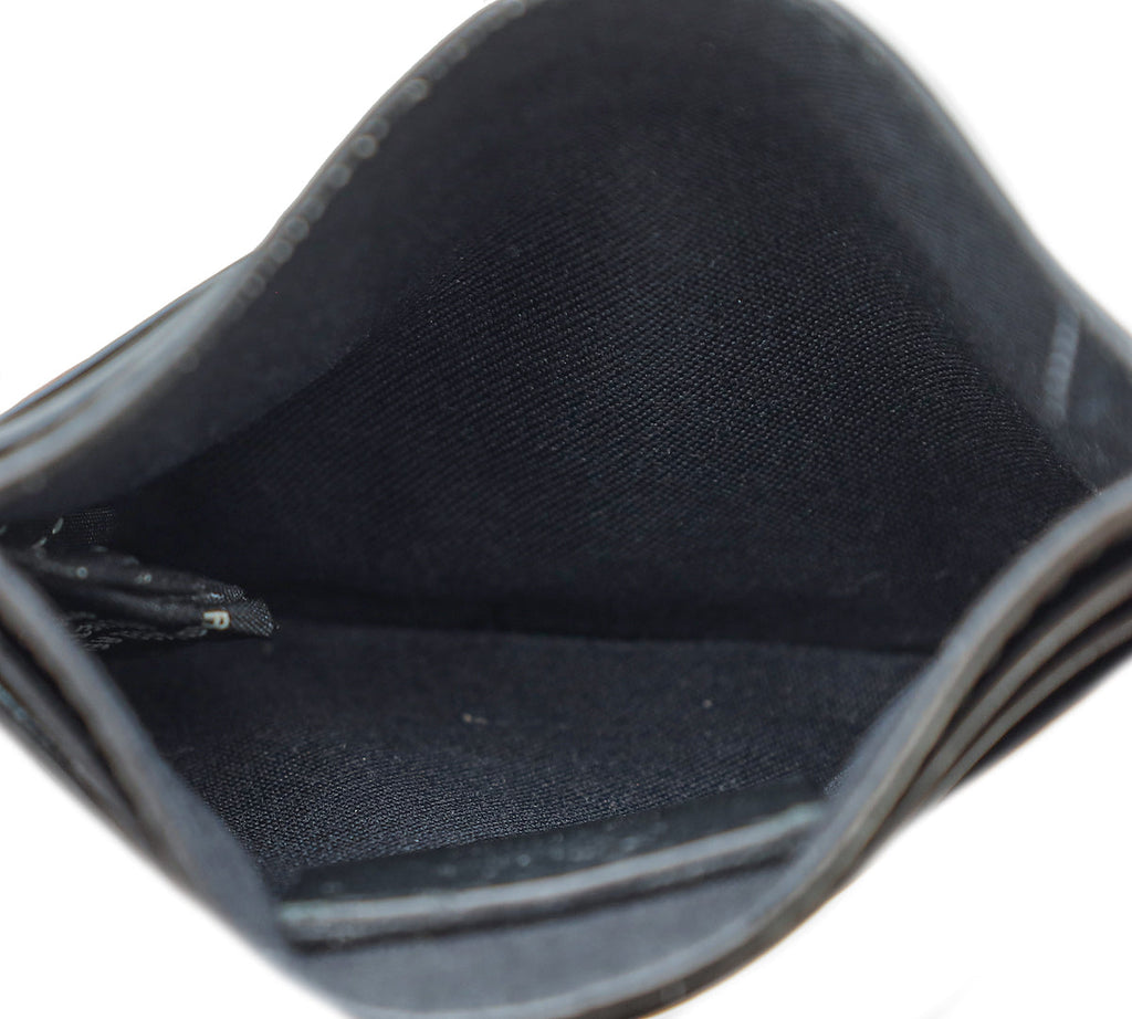Fendi Black F Logo Card Holder