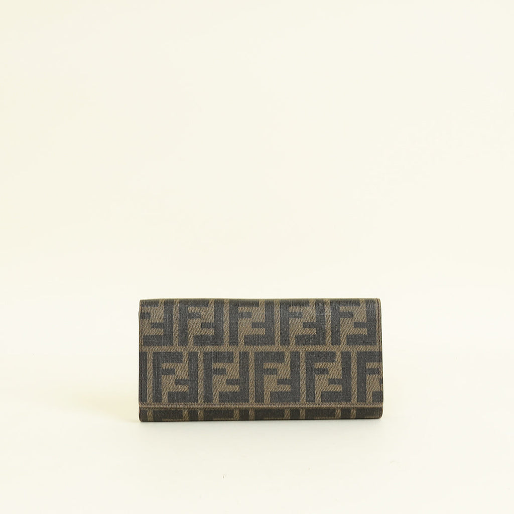 Fendi Tobacco Zucca Continental Wallet