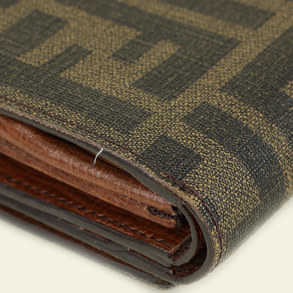 Fendi Tobacco Zucca Continental Wallet