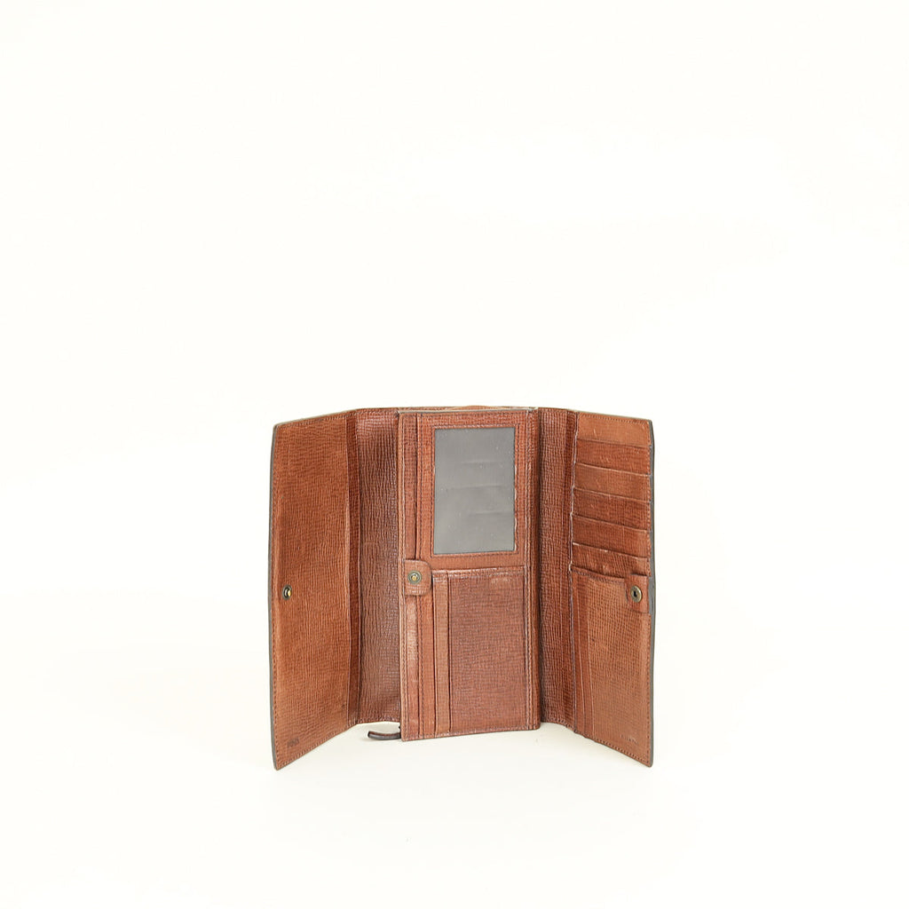 Fendi Tobacco Zucca Continental Wallet