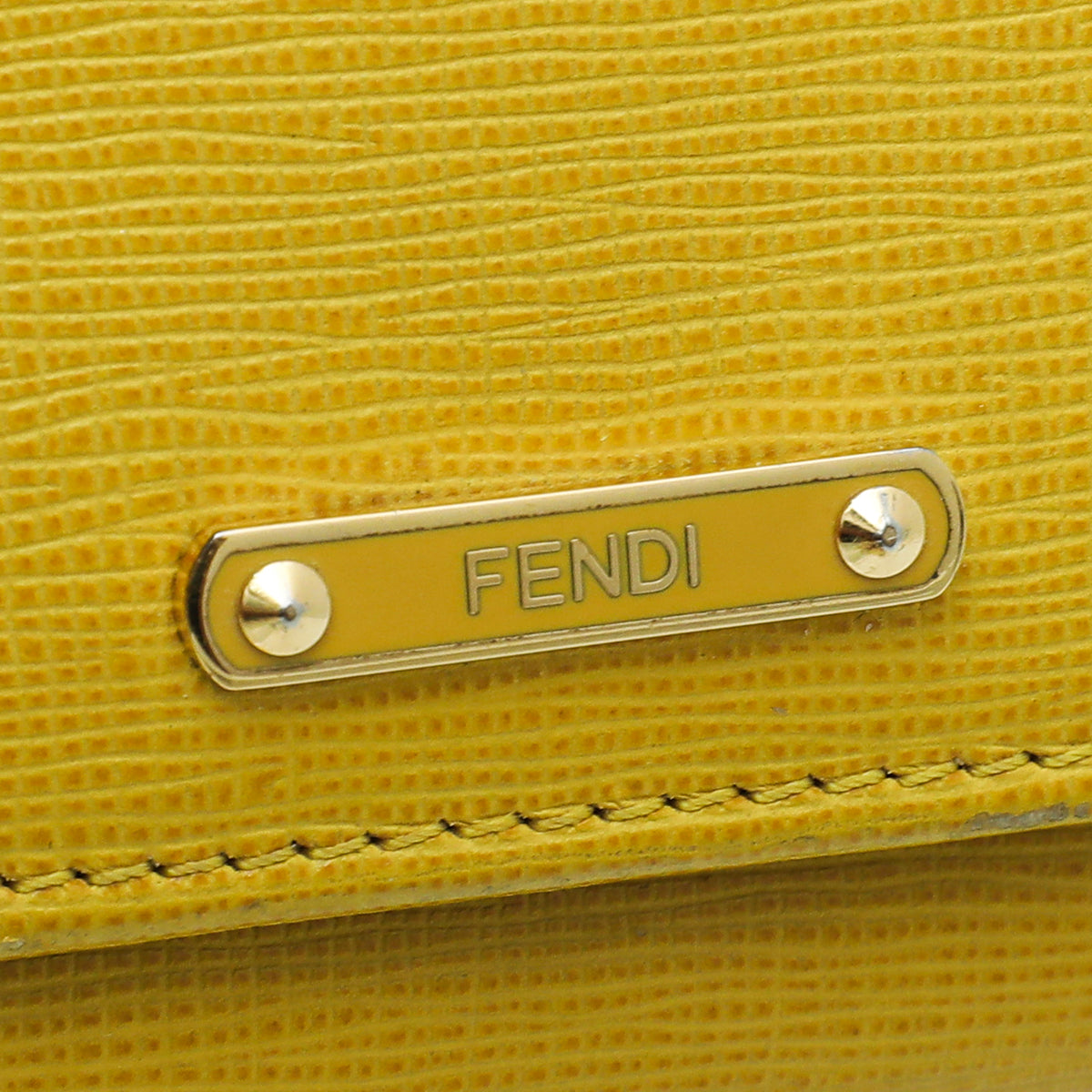 Fendi Yellow Elite Crayons Continental Wallet