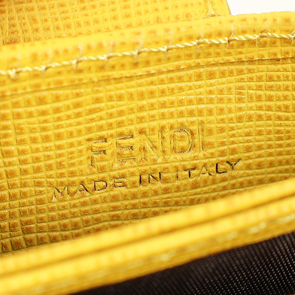 Fendi Yellow Card Case