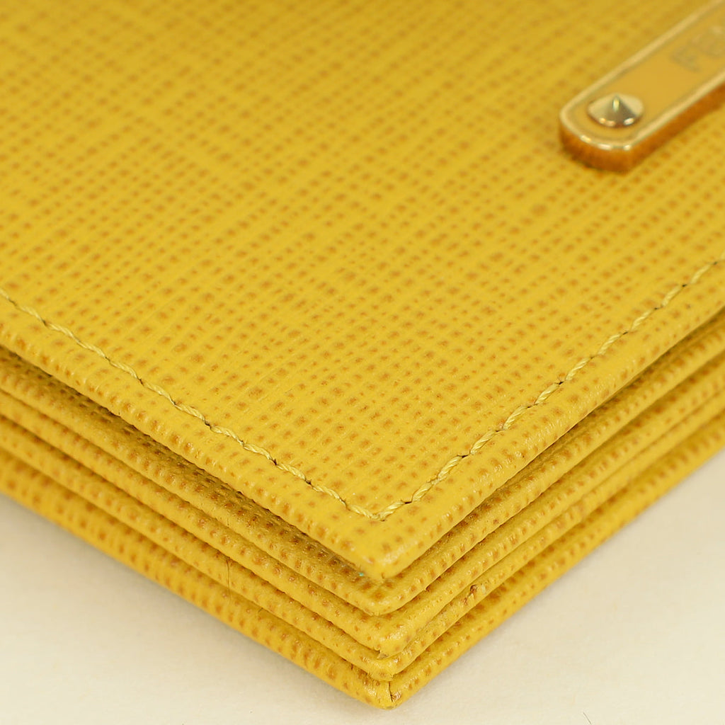 Fendi Yellow Card Case