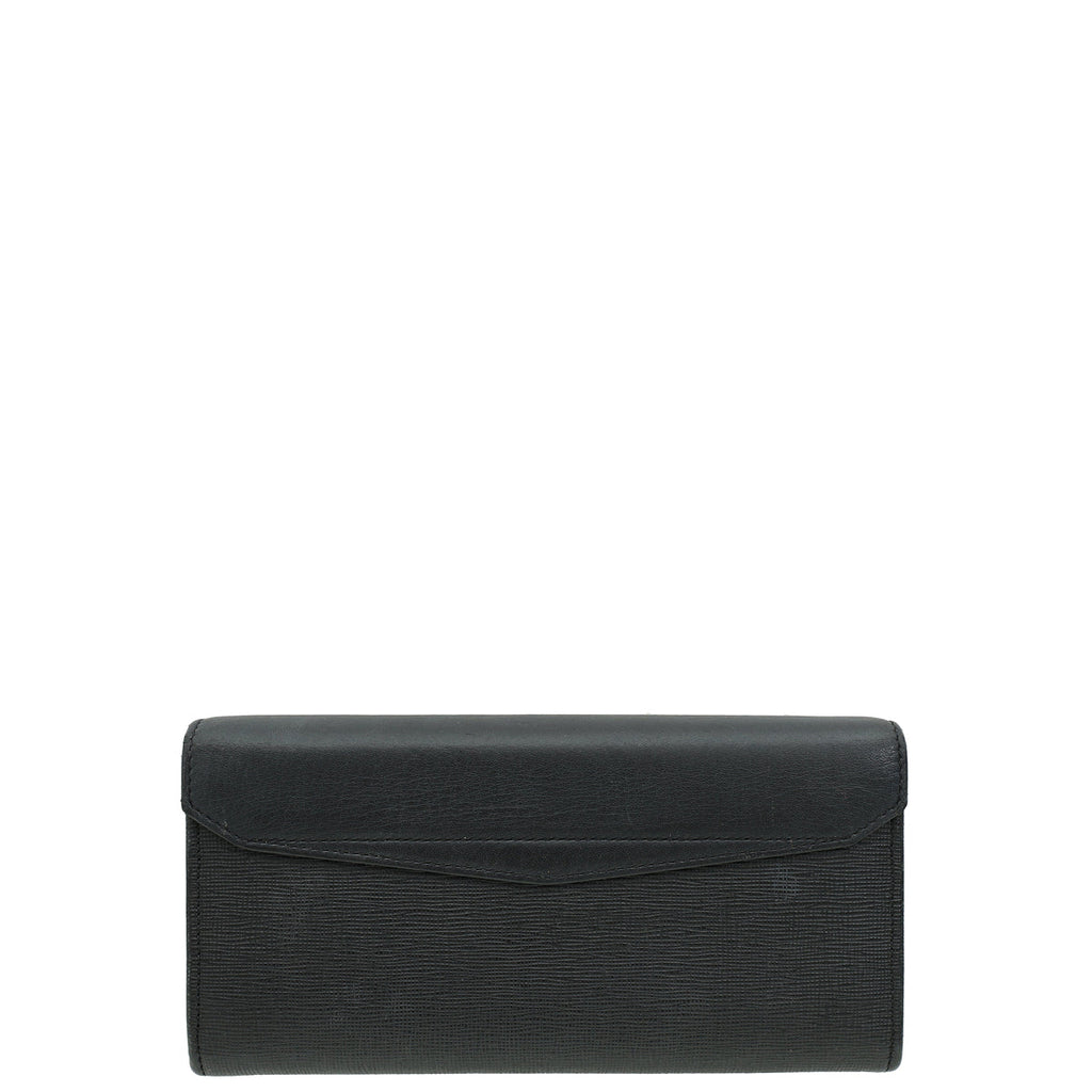 Fendi Black 2 Jours Continental Wallet