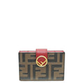 Fendi Bicolor FF Gusseted Card Holder