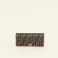 Fendi Bicolor FF Zucca Trifold Continental Wallet