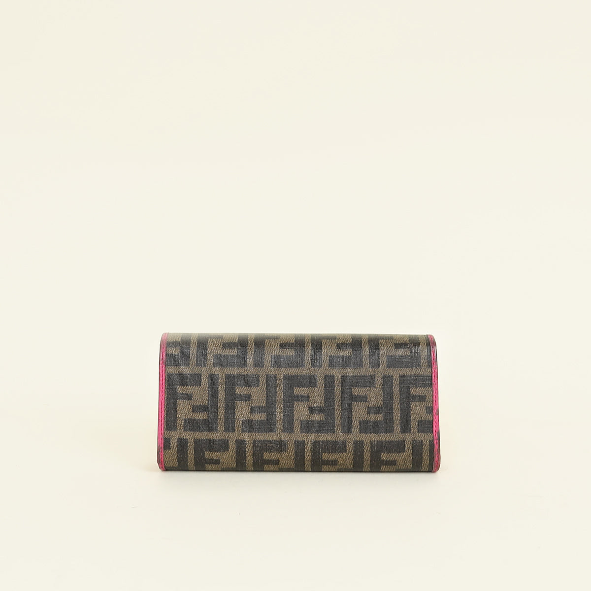 Fendi Bicolor FF Zucca Trifold Continental Wallet