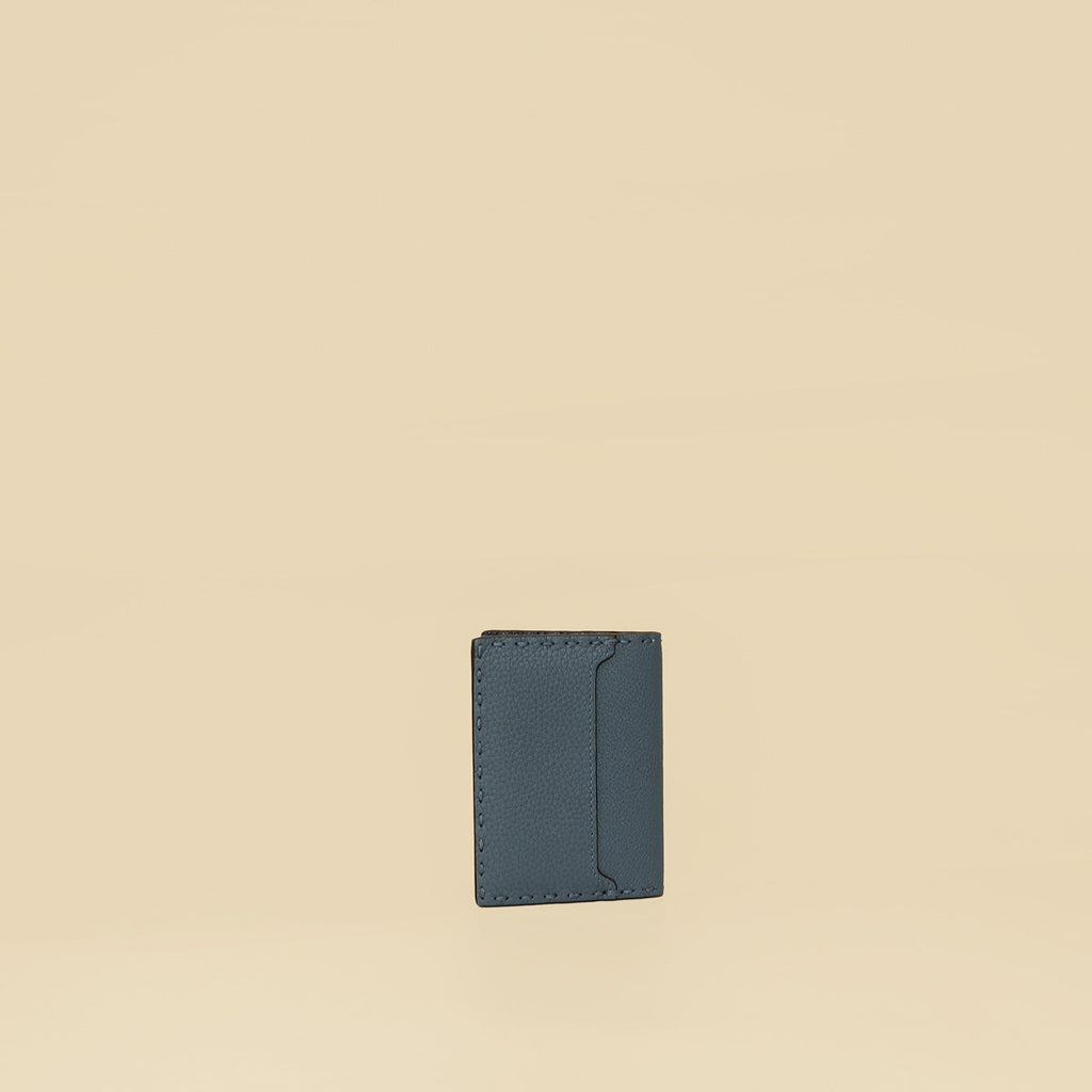 Fendi Myrtle Blue Selleria Card Holder
