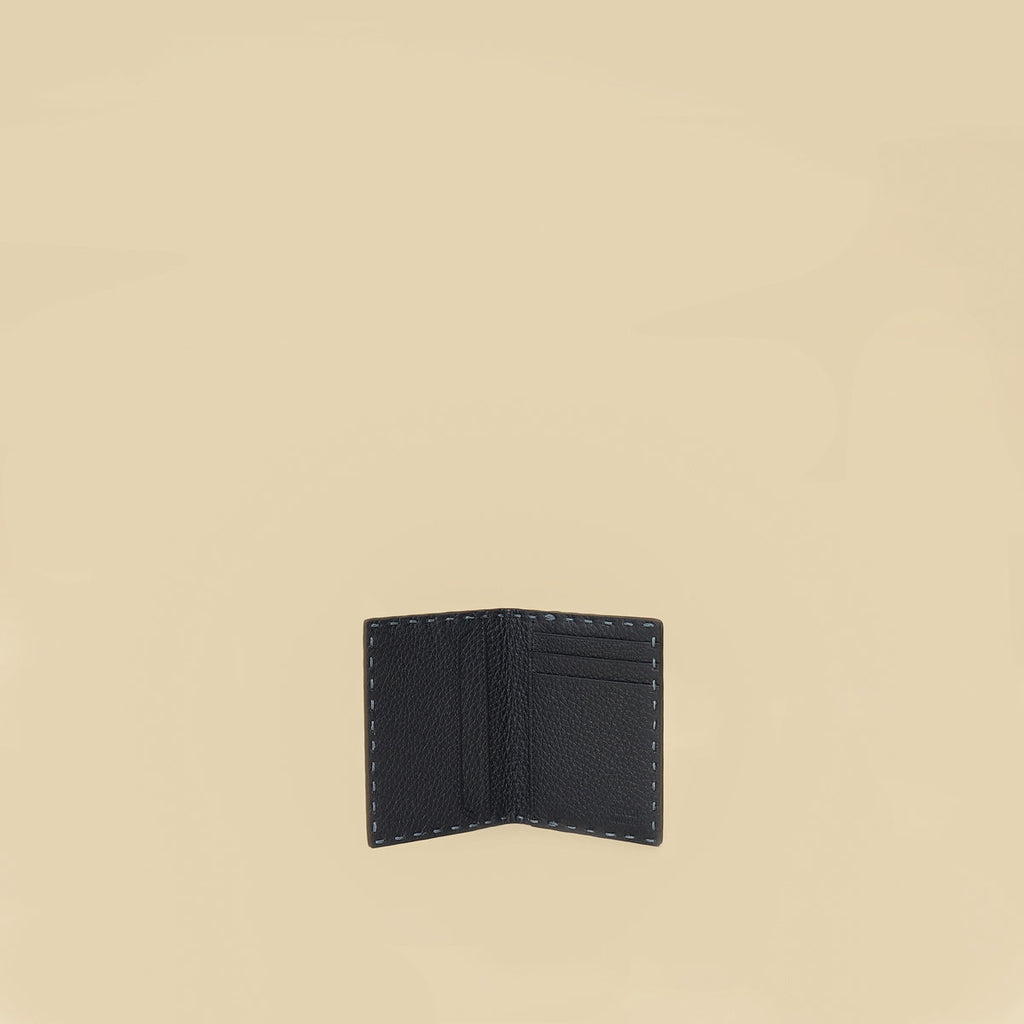 Fendi Myrtle Blue Selleria Card Holder