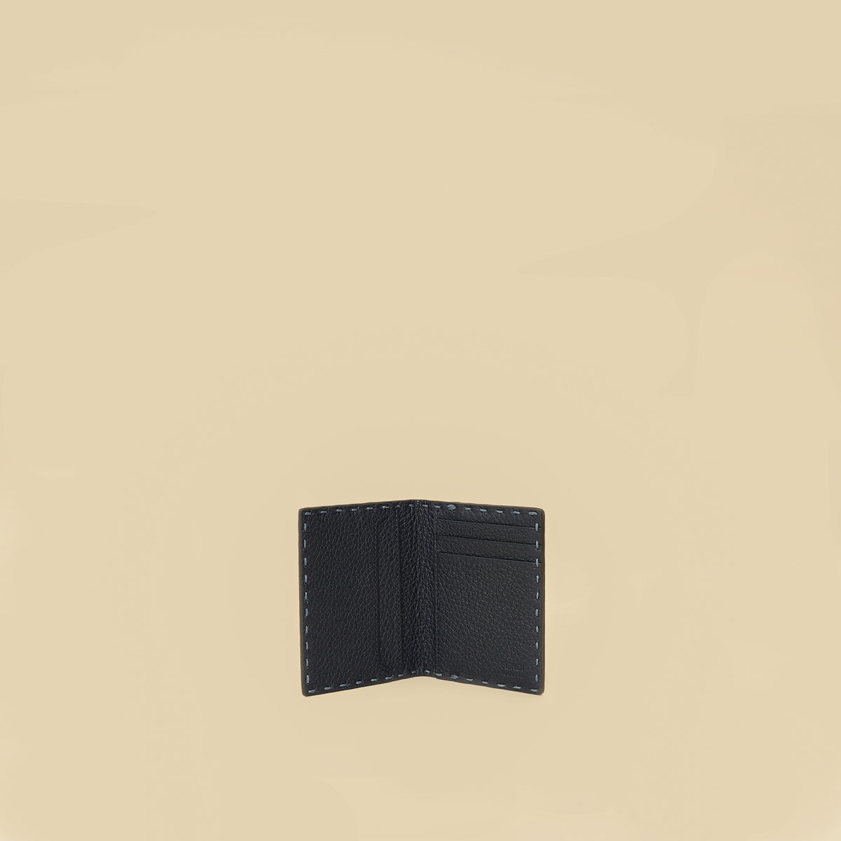 Fendi Myrtle Blue Selleria Card Holder