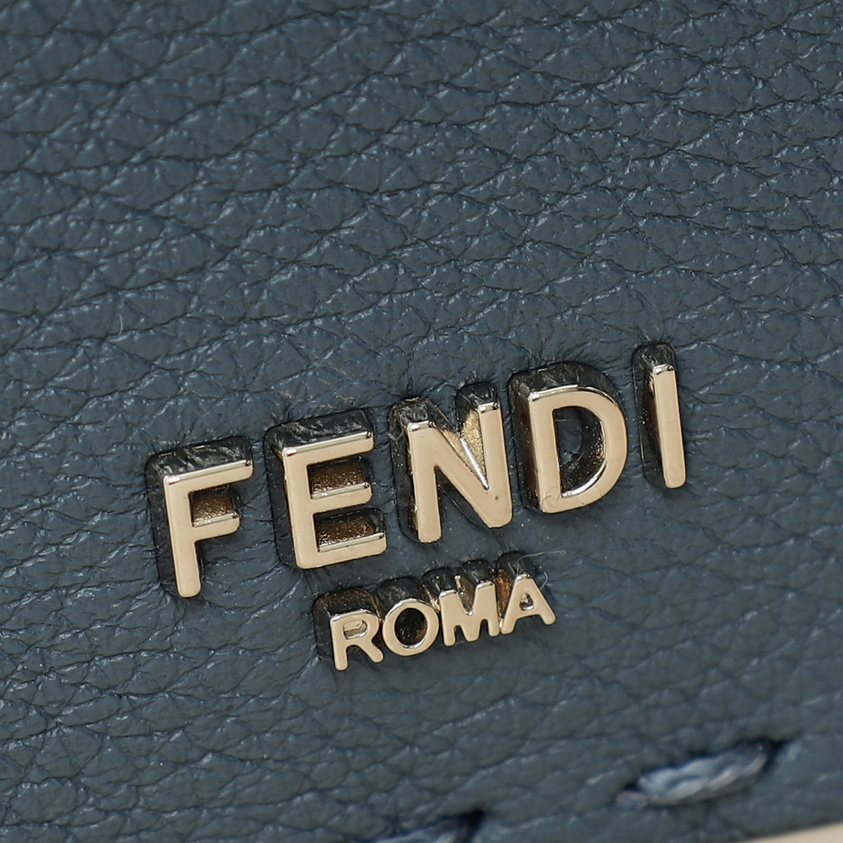 Fendi Myrtle Blue Selleria Card Holder