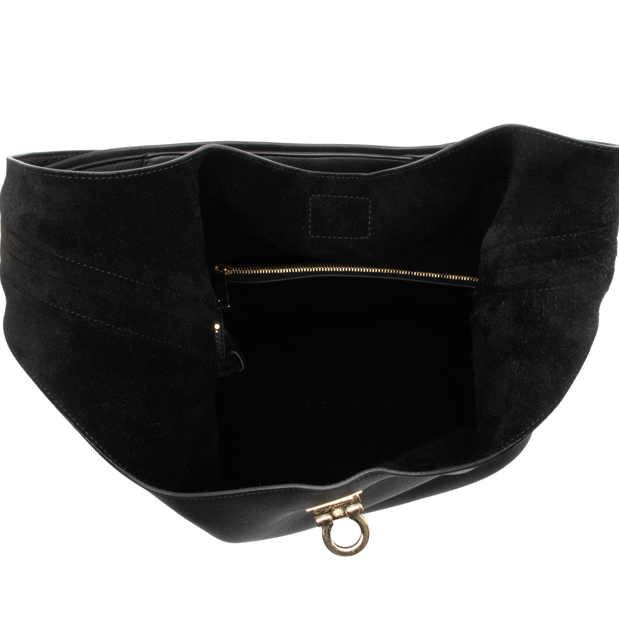 Ferragamo Calfskin Archivo Gancio Large Hobo