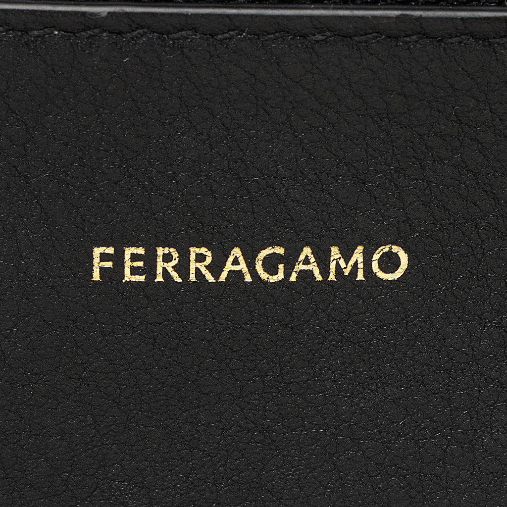 Ferragamo Calfskin Archivo Gancio Large Hobo