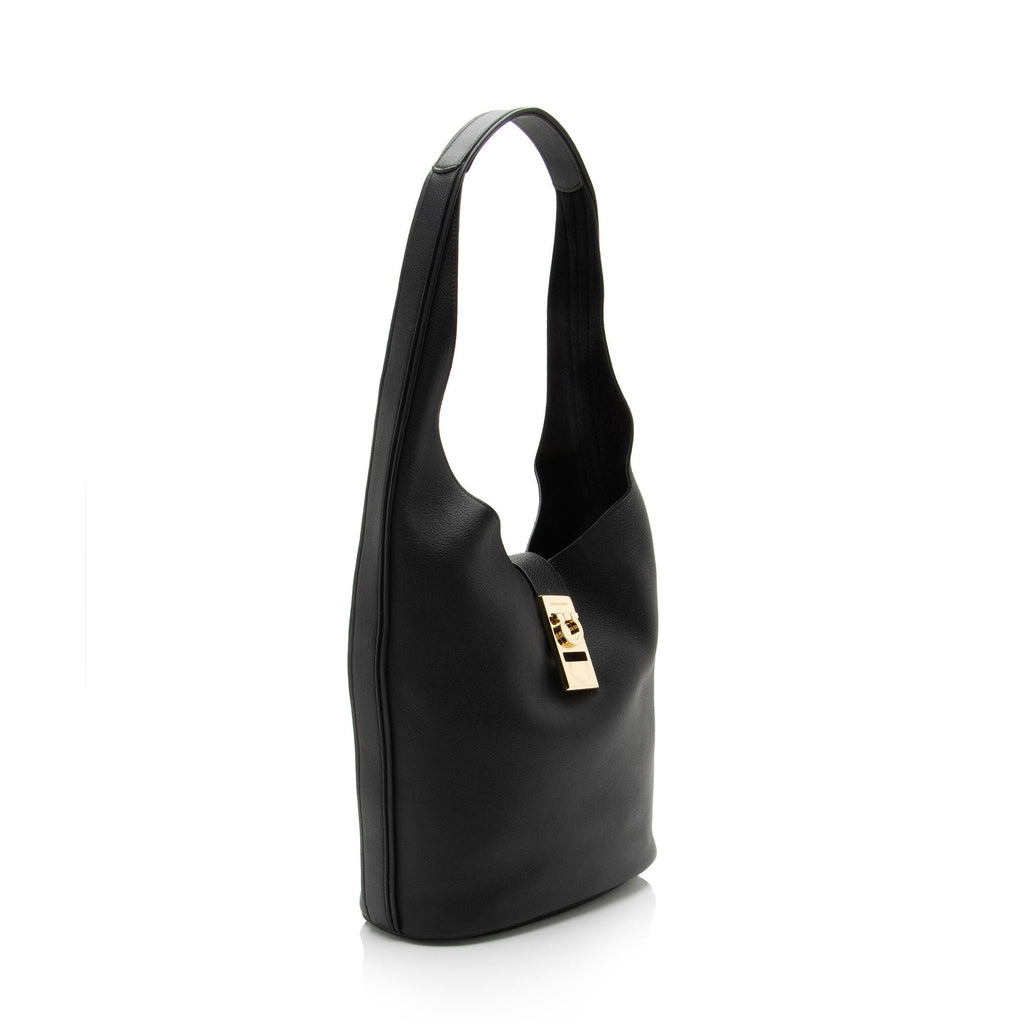 Ferragamo Calfskin Archivo Gancio Large Hobo