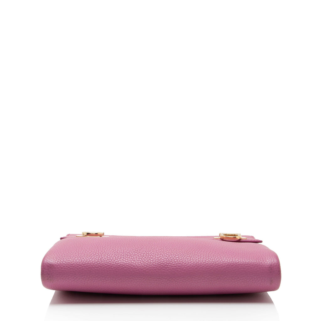 Ferragamo Calfskin Mya Double Lock Crossbody