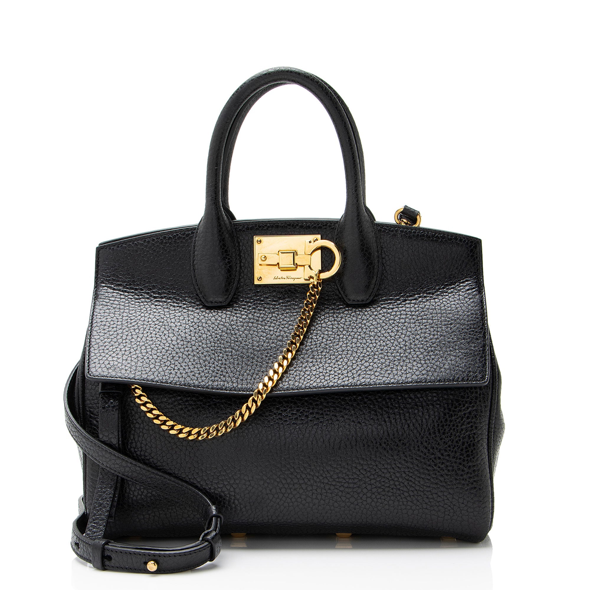 Ferragamo Calfskin Studio Satchel
