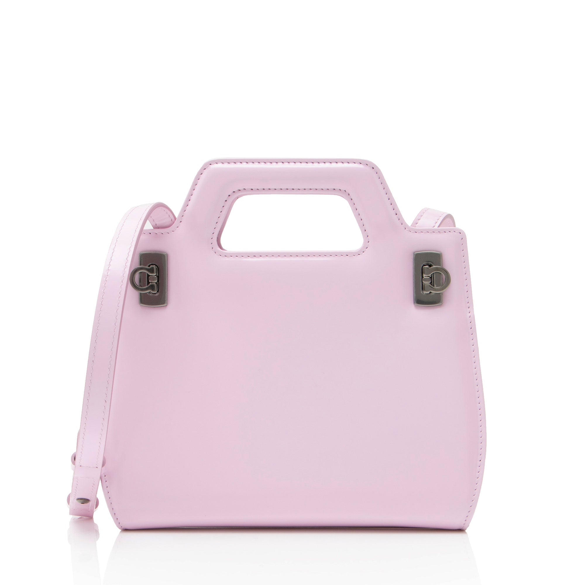 Ferragamo Calfskin Wanda Mini Top Handle