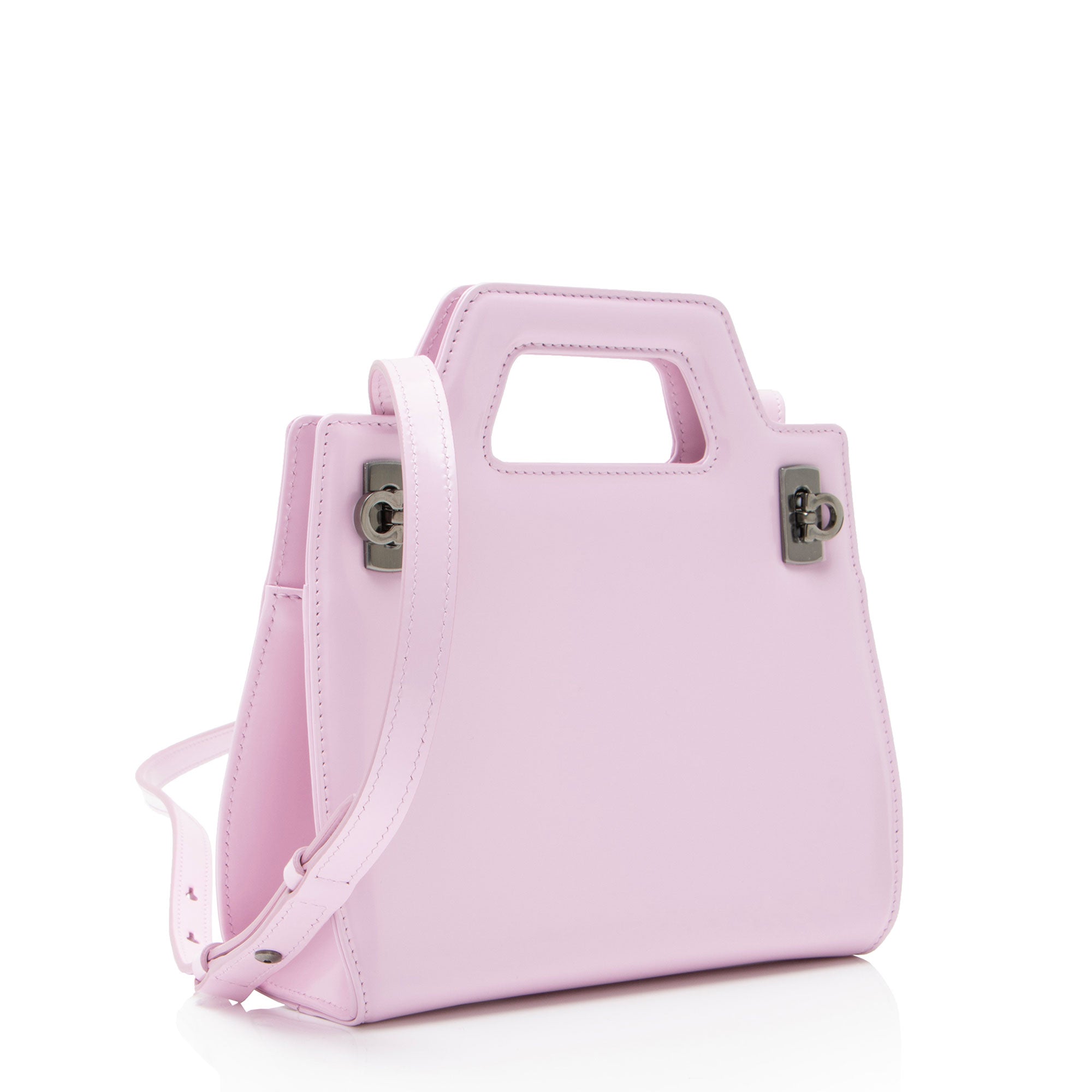 Ferragamo Calfskin Wanda Mini Top Handle