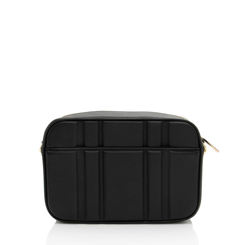 Ferragamo Embossed Leather Gancini Chain Camera Bag