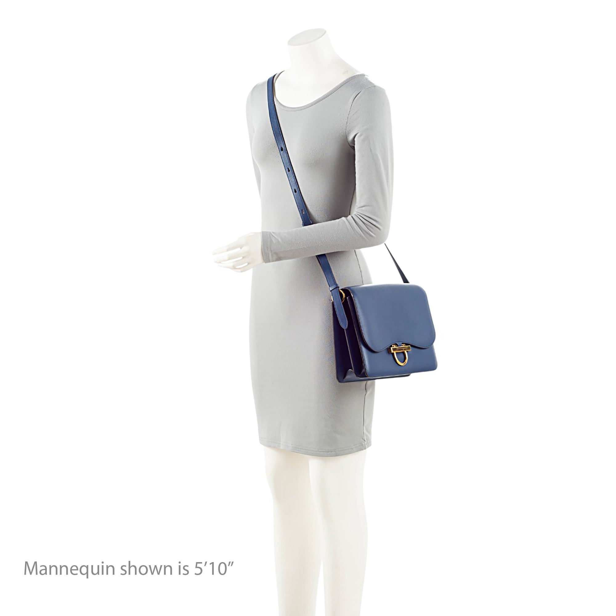 Ferragamo Leather Joanne Large Shoulder Bag