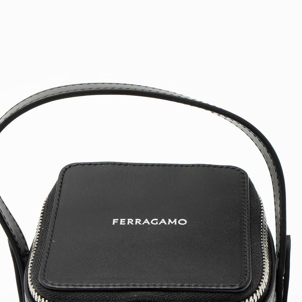 Ferragamo Leather Micro Vanity Case