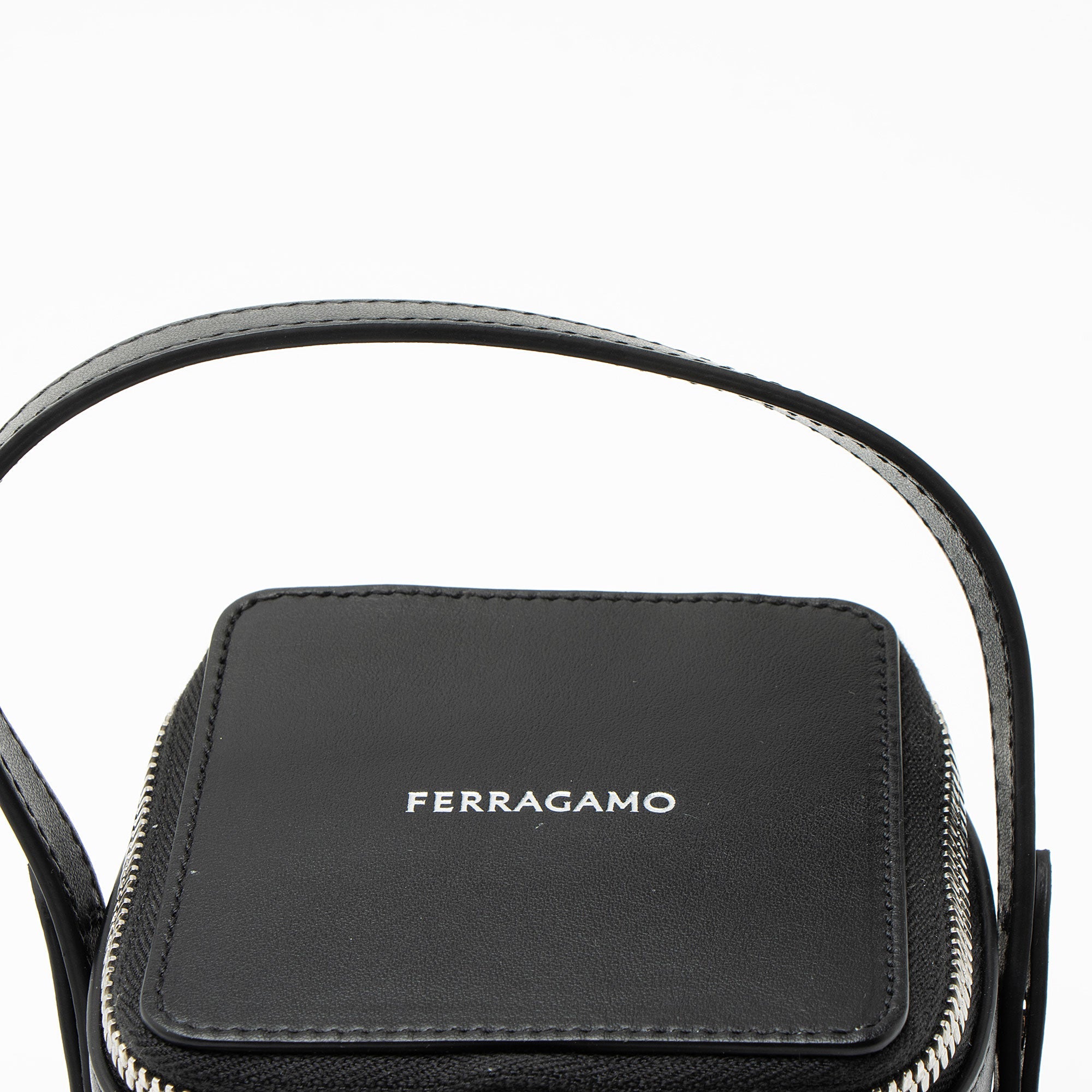 Ferragamo Leather Micro Vanity Case