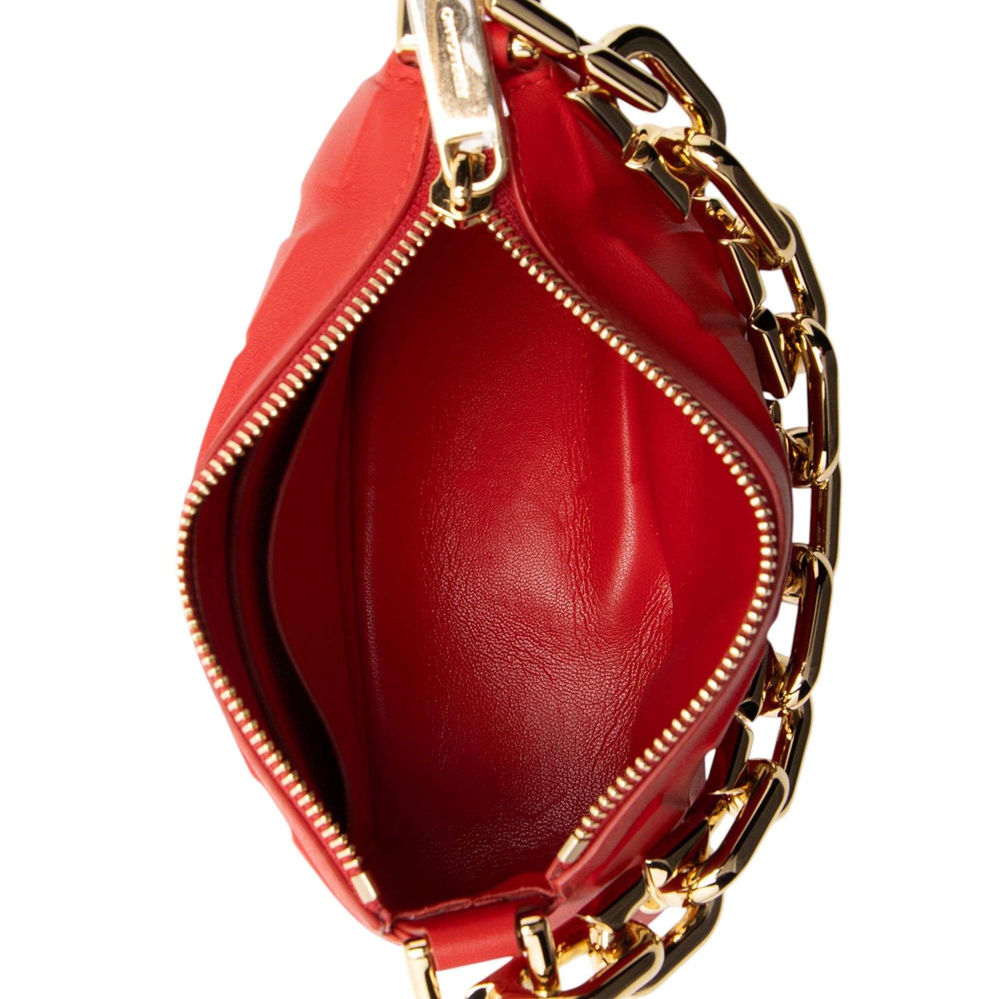 Ferragamo Leather Structured Gancini Chain Mini Bag