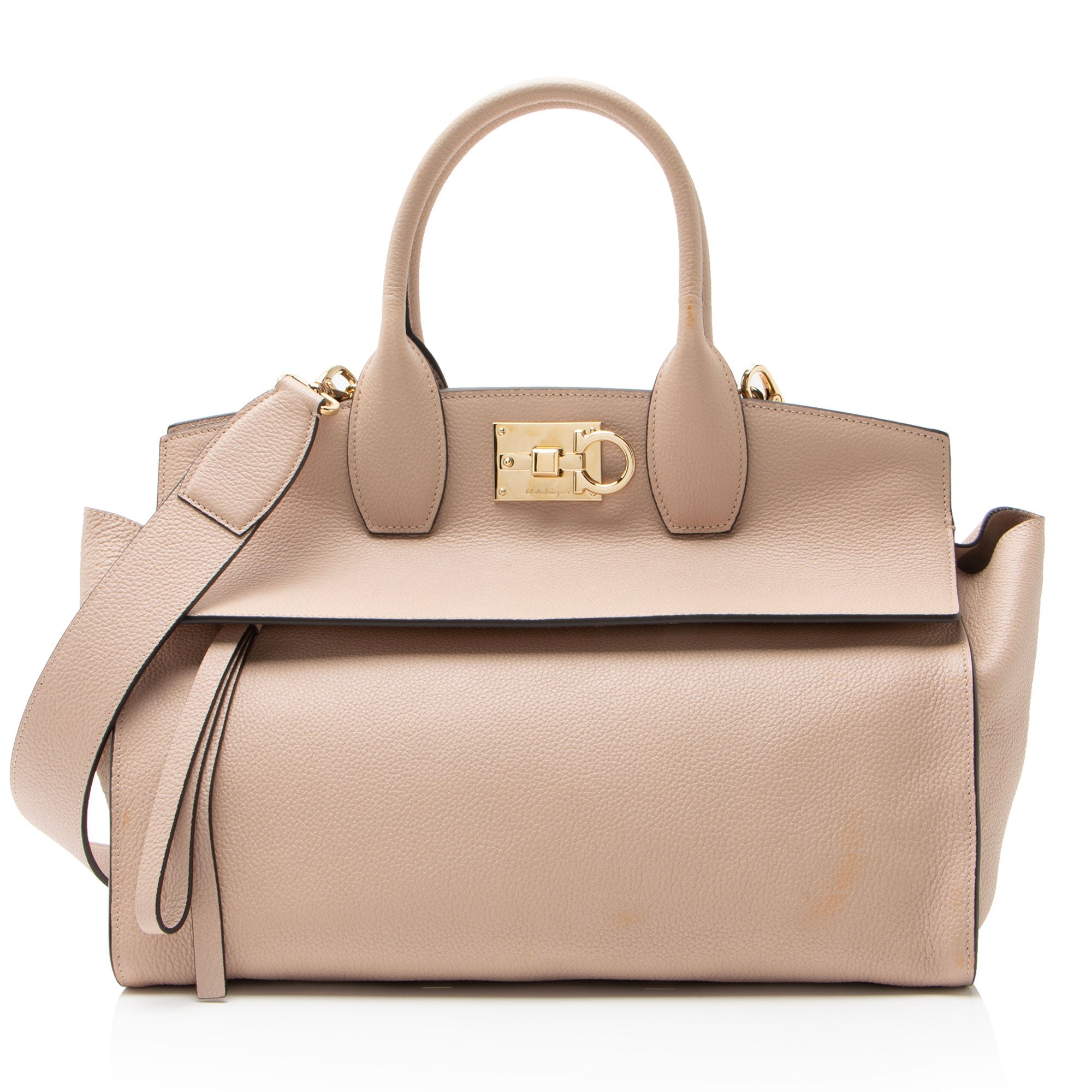 Ferragamo Leather Studio Large Satchel