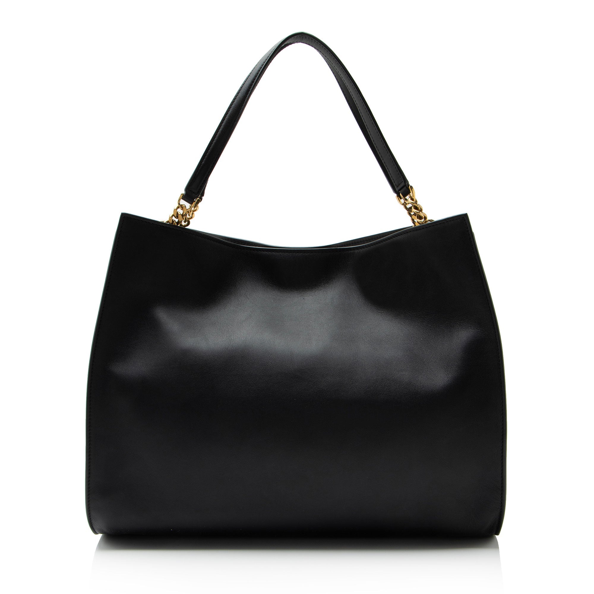 Ferragamo Leather Trifolio Gancio Square Tote