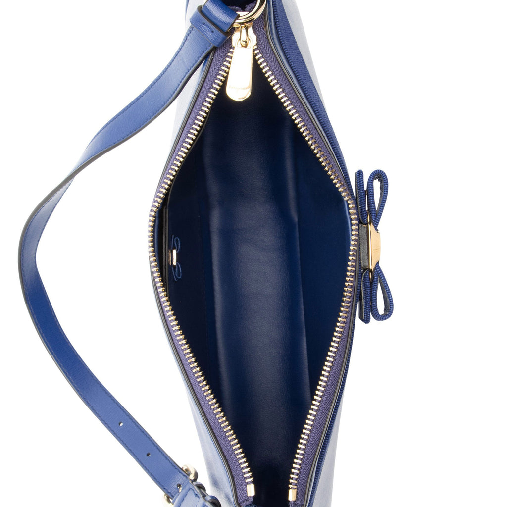 Ferragamo Leather Vara Small Shoulder Bag