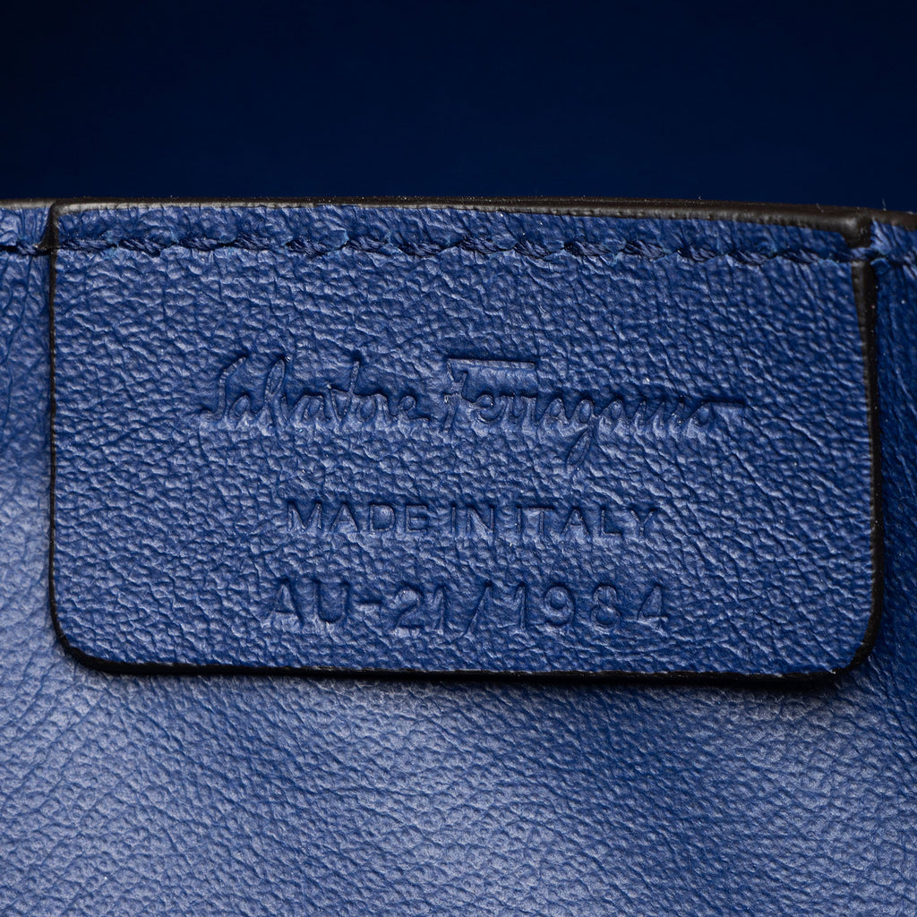 Ferragamo Leather Vara Small Shoulder Bag