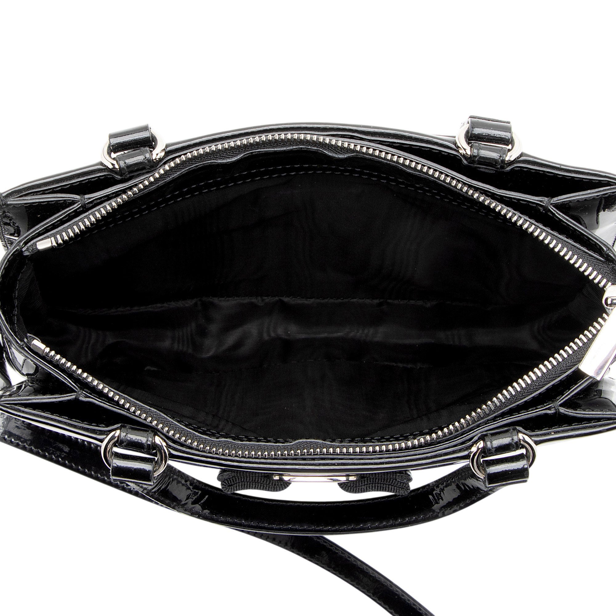 Ferragamo Patent Leather Vara Tracy Tote