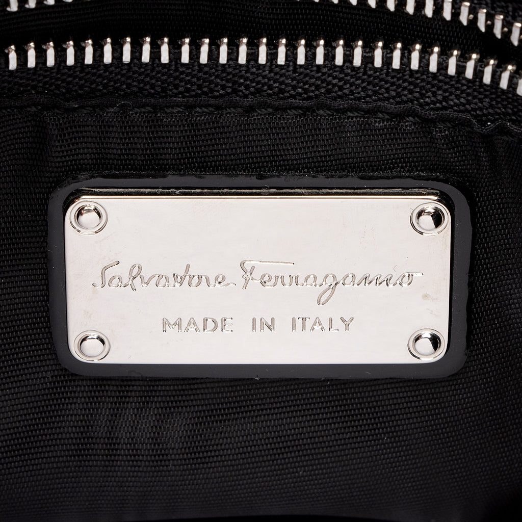 Ferragamo Patent Leather Vara Tracy Tote