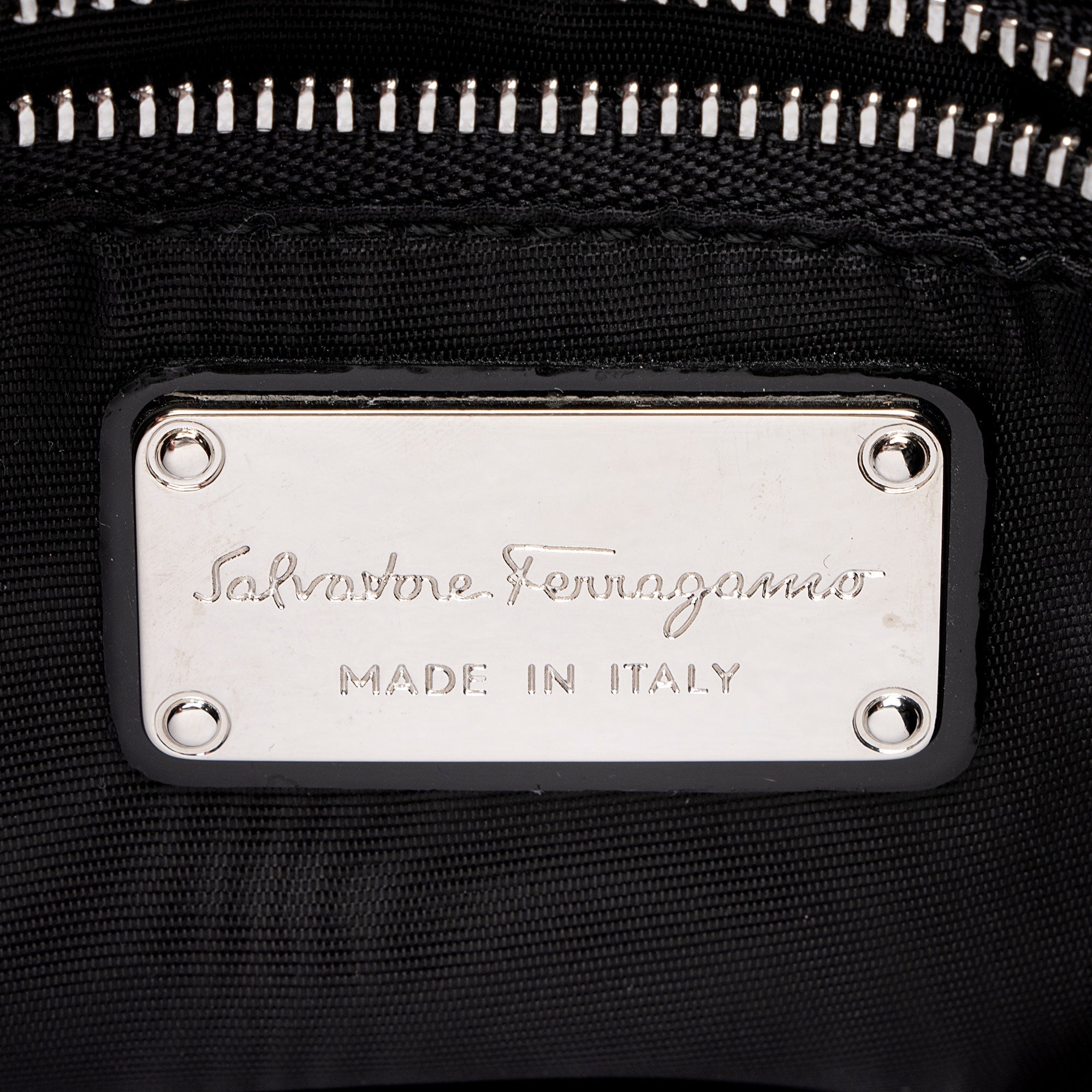 Ferragamo Patent Leather Vara Tracy Tote