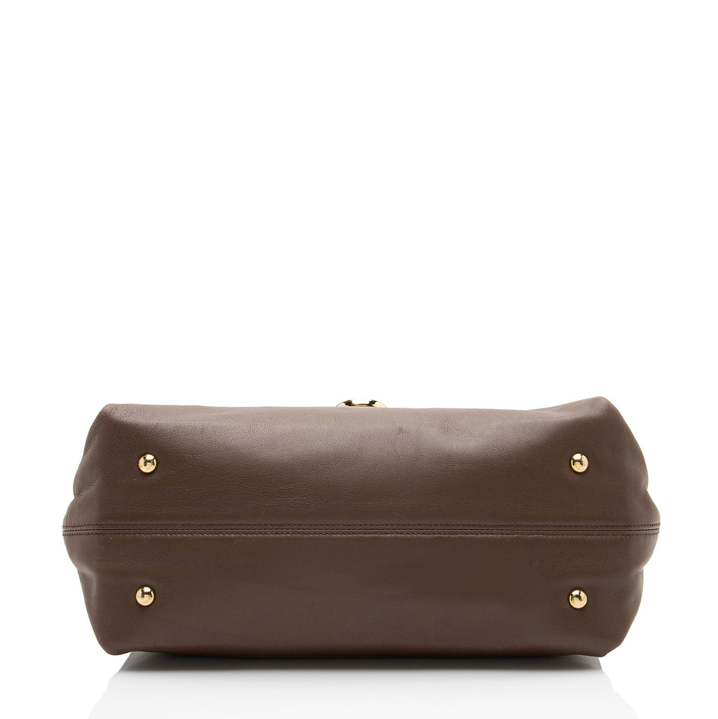 Ferragamo Smooth Calfskin Sofia Medium Top Handle