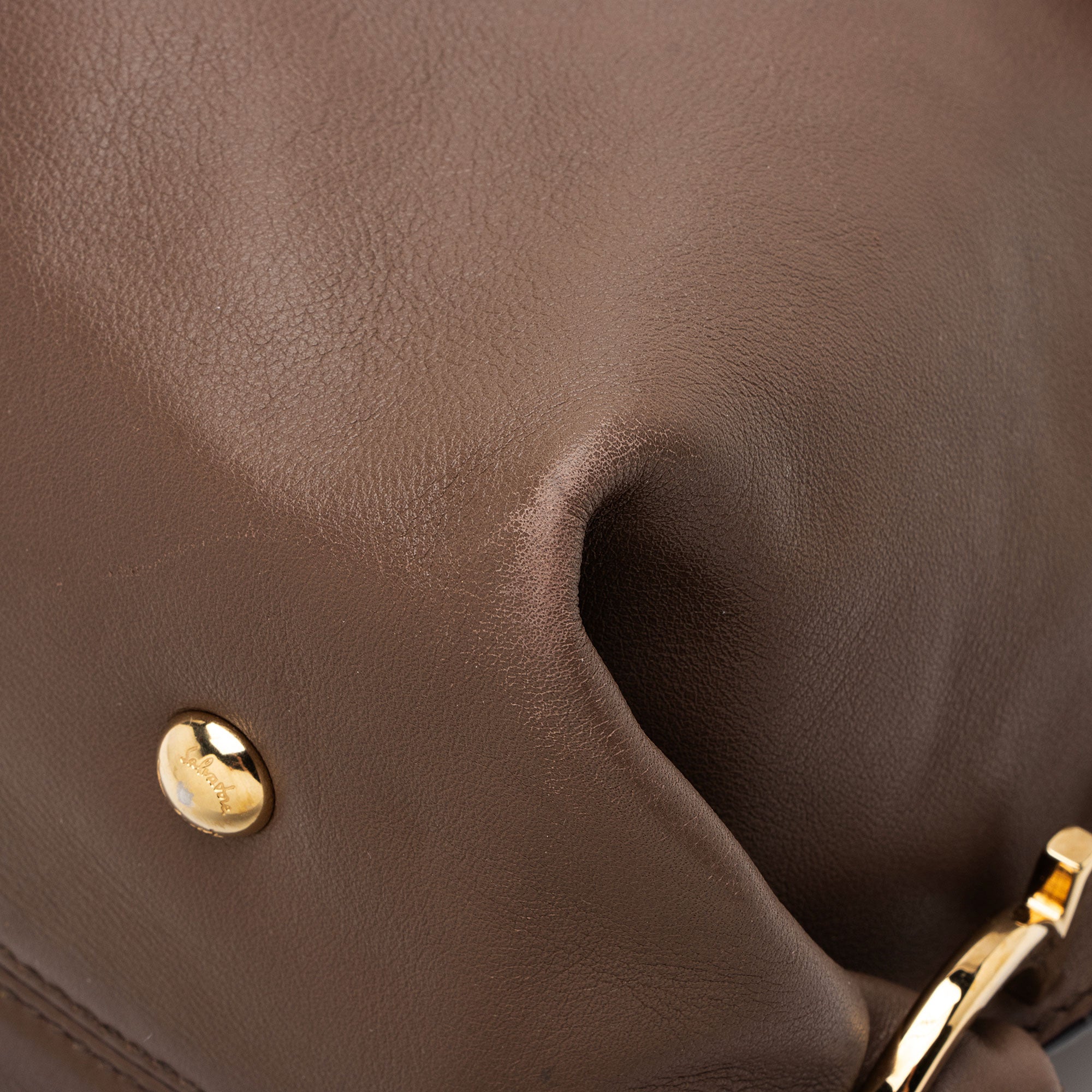 Ferragamo Smooth Calfskin Sofia Medium Top Handle