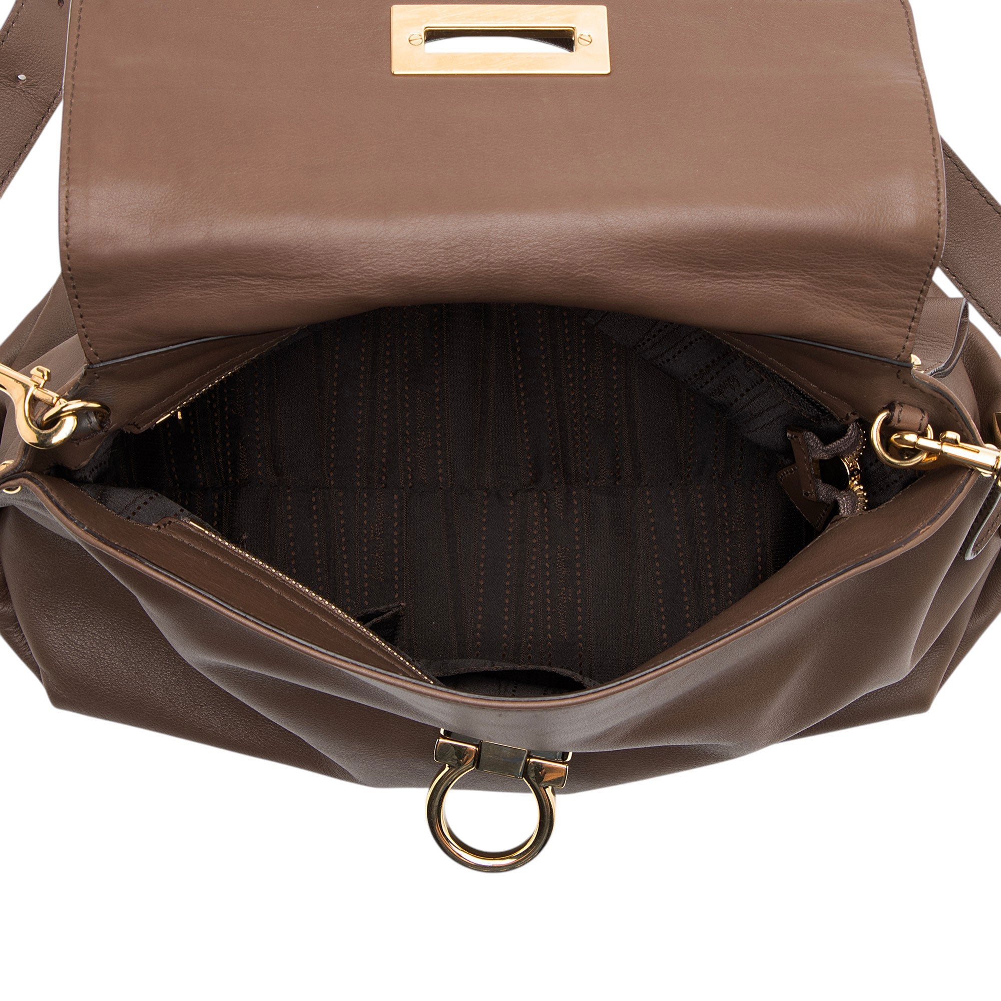 Ferragamo Smooth Calfskin Sofia Medium Top Handle