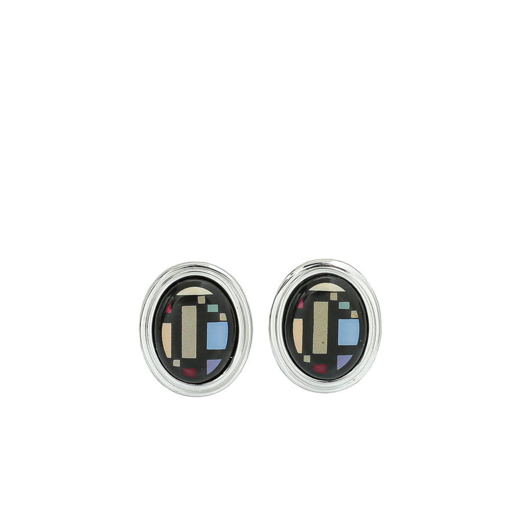 Frey Wille Multicolor Hommage à Hundertwasser Clip Earrings