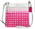 COACH Saffiano Ombre Gingham Crossbody