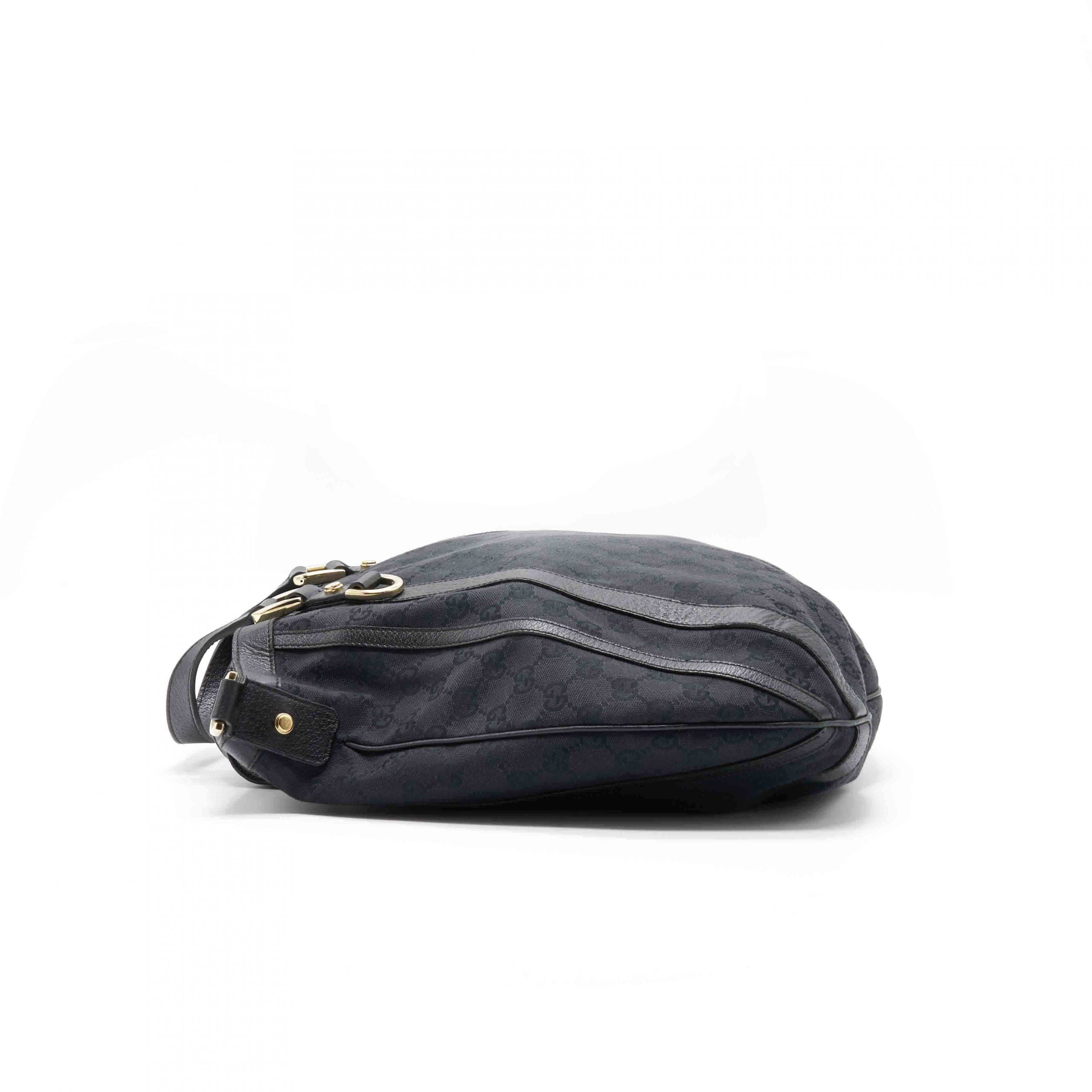 Gucci Black Monogram Canvas Tote