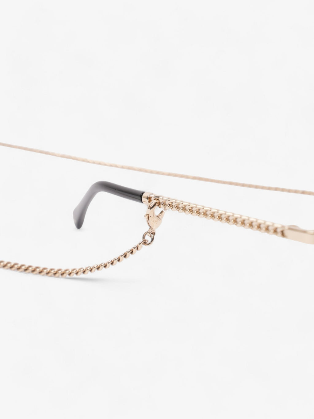 Chanel Pantos Sunglasses Gold / Brown / Black Base Metal 135mm