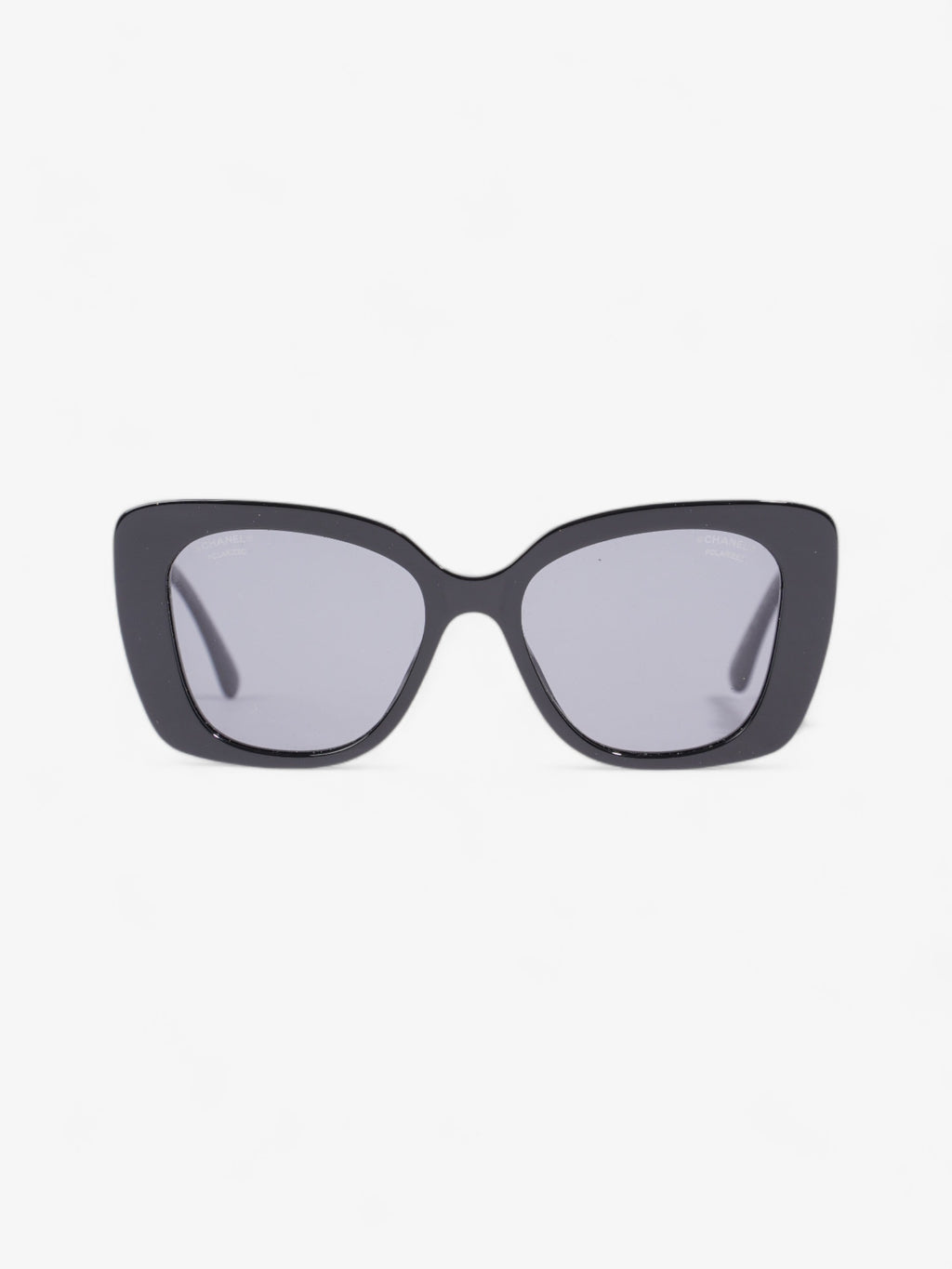 Chanel Square Sunglasses Black Acetate 140mm