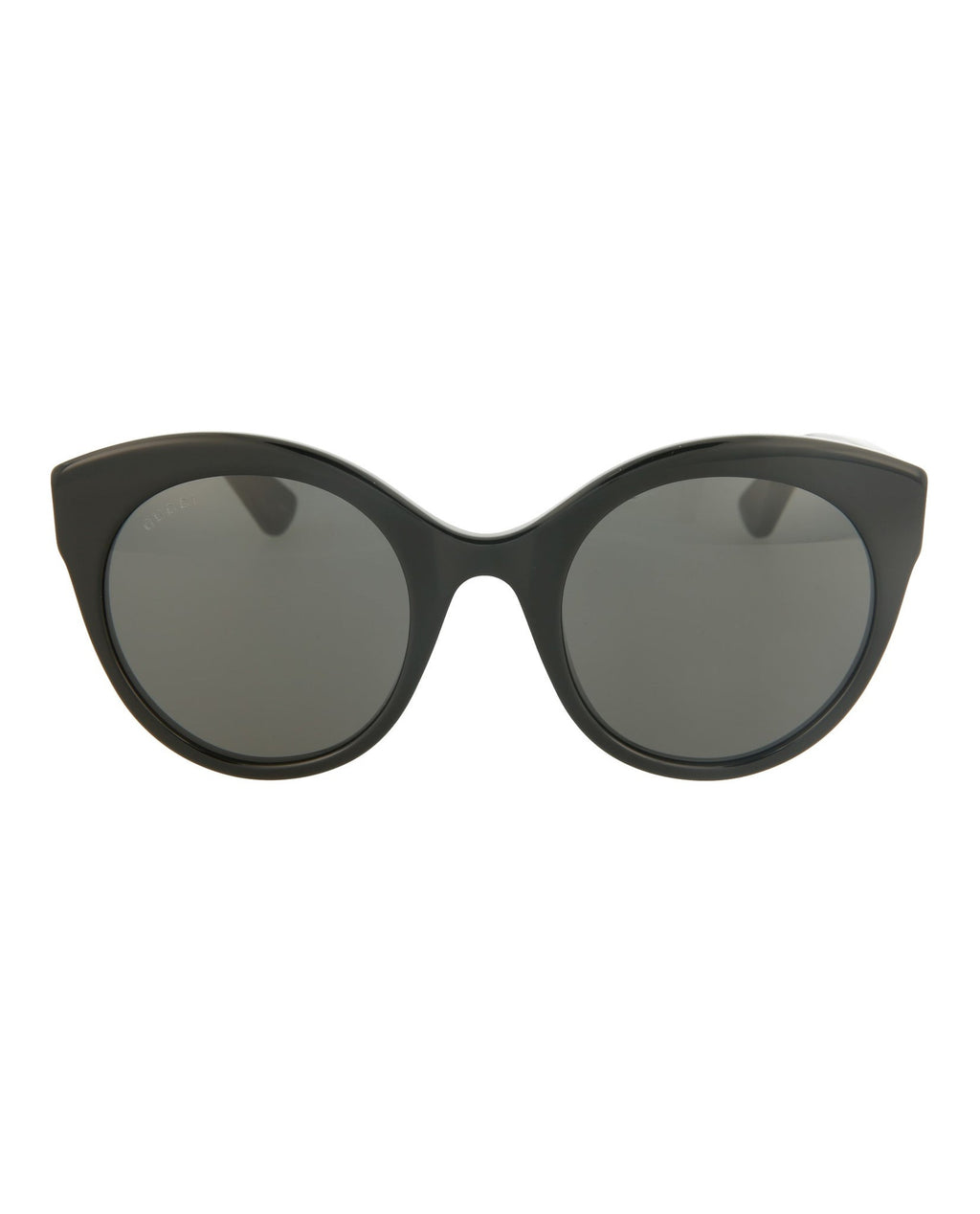 Gucci Womens Round/Oval Black Black Grey Fashion Designer Eyewear