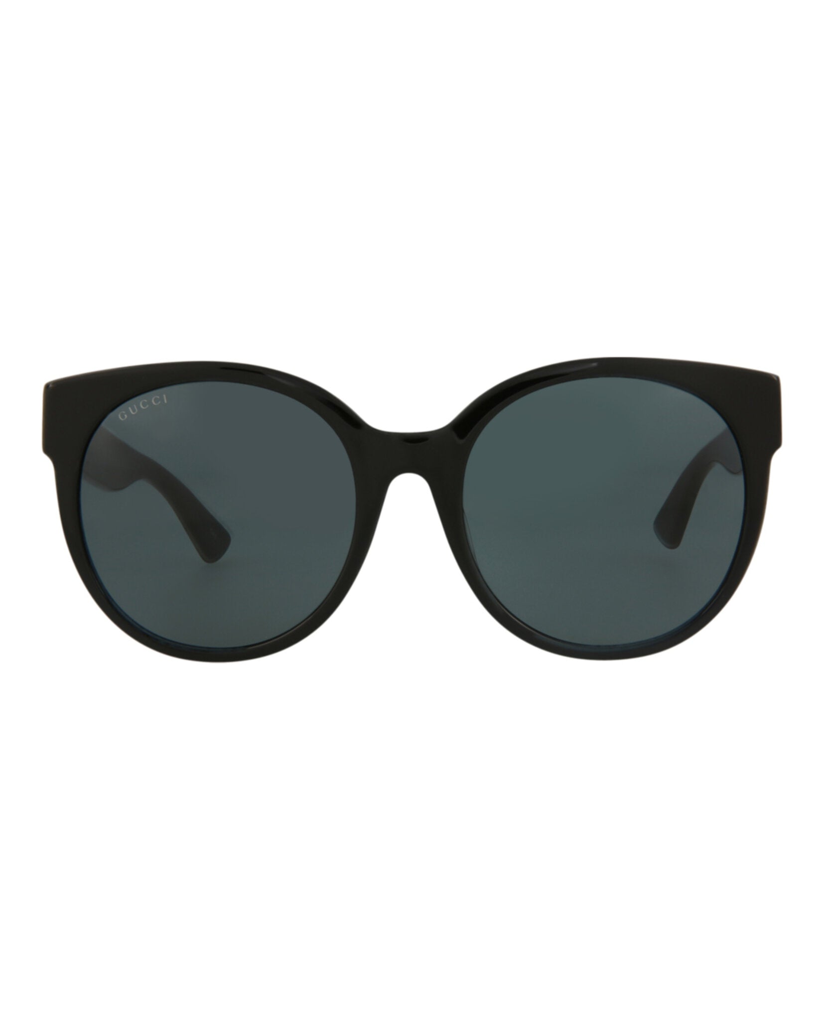 Gucci Womens Round/Oval Black Black Grey Fashion Designer Eyewear