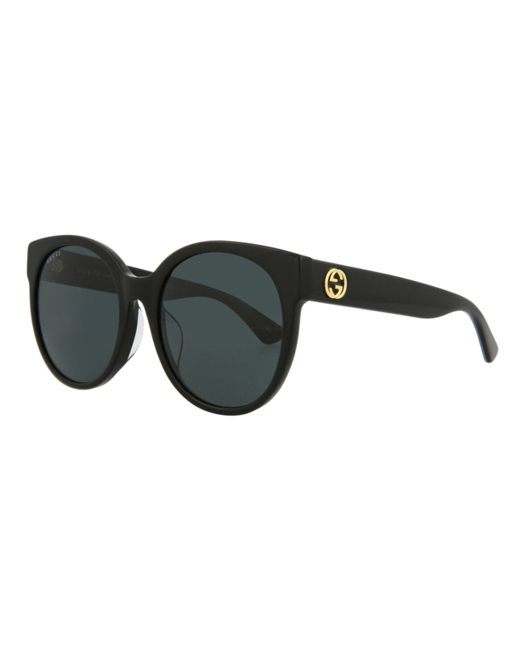 Gucci Womens Round/Oval Black Black Grey Fashion Designer Eyewear