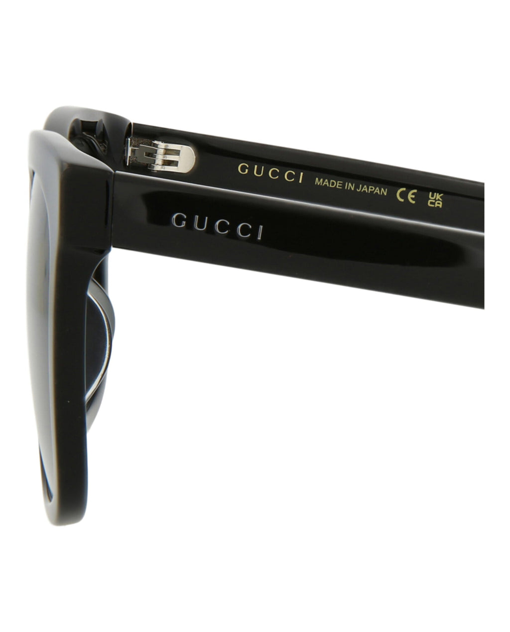 Gucci Mens Square/Rectangle Black Black Grey Fashion Designer Eyewear