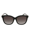 Gucci Womens Round/Oval Shiny Black Fashion Designer Eyewear